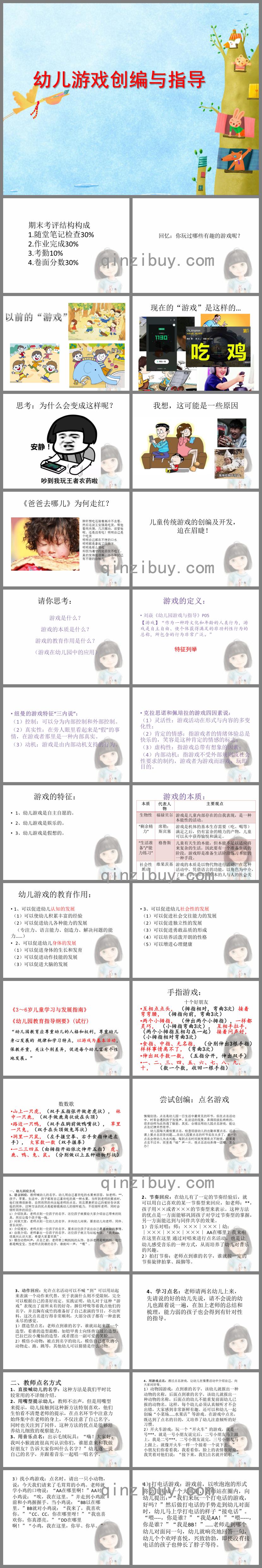 幼儿游戏创编与指导PPT课件