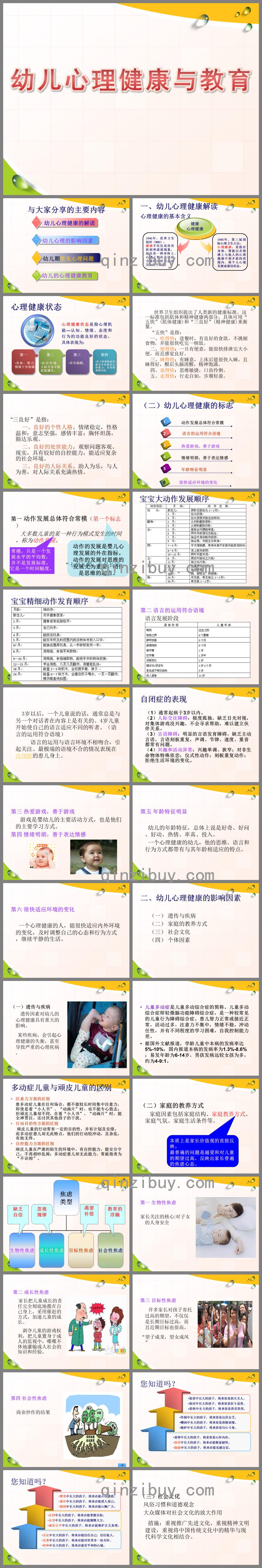 幼儿心理健康与教育PPT课件