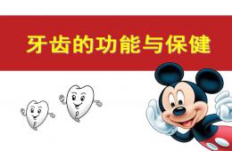 幼儿牙齿的功能与保健PPT课件