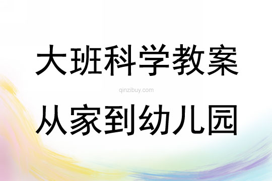 大班科学从家到幼儿园教案反思