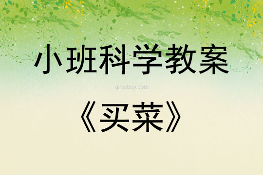 小班科学买菜教案反思