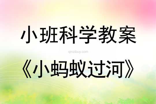 小班科学活动小蚂蚁过河教案反思