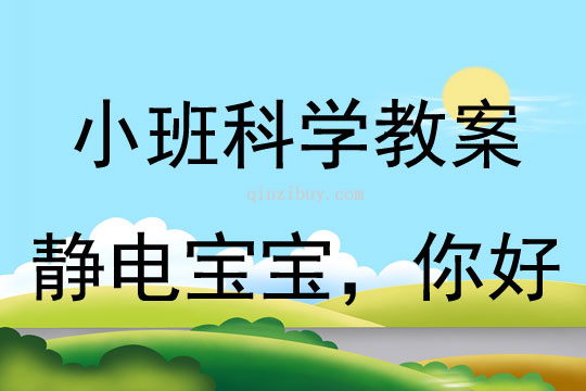 小班科学活动教案：《静电宝宝，你好》教案(附教学反思)