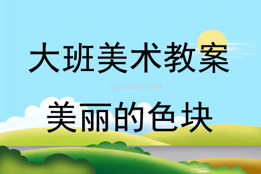 大班美术活动美丽的色块教案反思