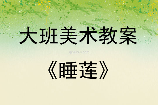 大班美术活动睡莲教案反思