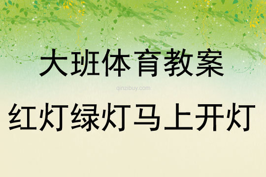 大班体育游戏活动红灯绿灯马上开灯教案反思