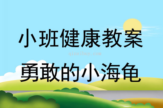 小班健康活动勇敢的小海龟教案反思