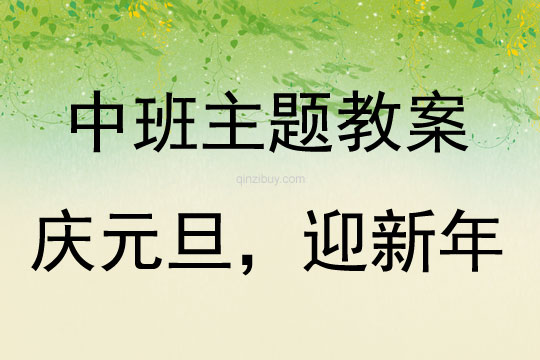 中班主题《“庆元旦，迎新年”》教案反思