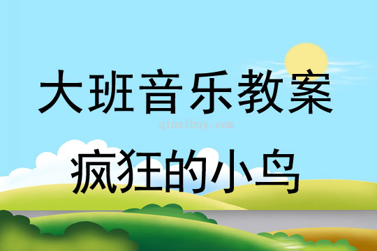 大班音乐教案：疯狂的小鸟大班音乐教案：疯狂的小鸟