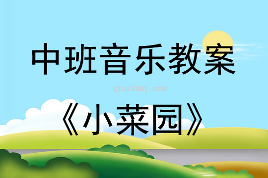 中班音乐活动小菜园教案反思