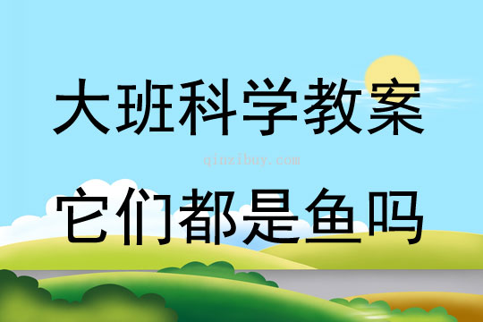 大班科学它们都是鱼吗教案反思