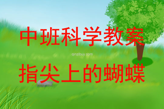 中班科学活动指尖上的蝴蝶教案