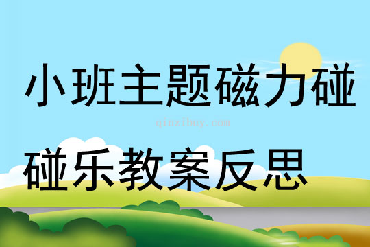 小班主题磁力碰碰乐教案反思