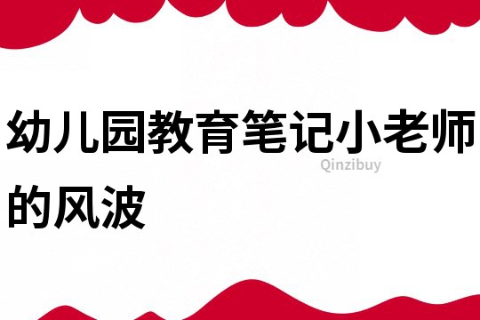 幼儿园教育笔记：小老师的风波