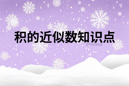 积的近似数知识点