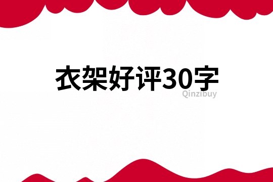 衣架好评30字