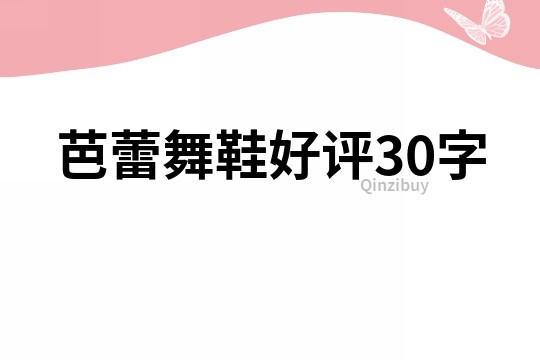 芭蕾舞鞋好评30字