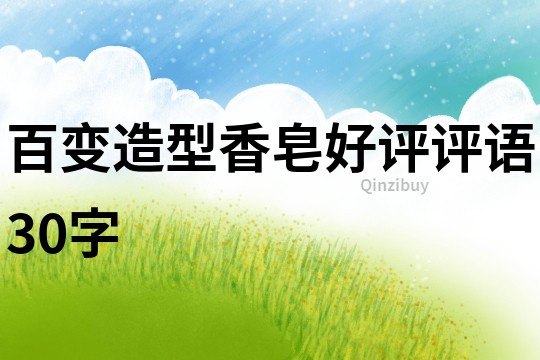 百变造型香皂好评评语30字