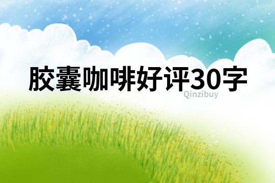 胶囊咖啡好评30字