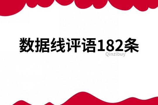 数据线评语182条