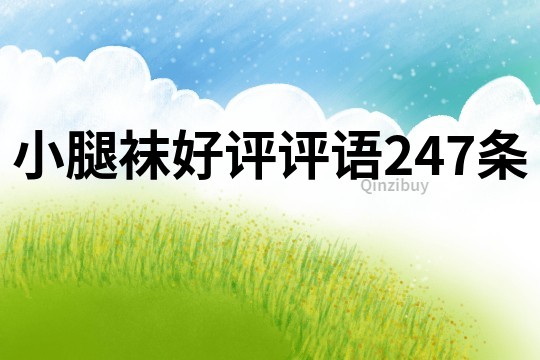 小腿袜好评评语247条