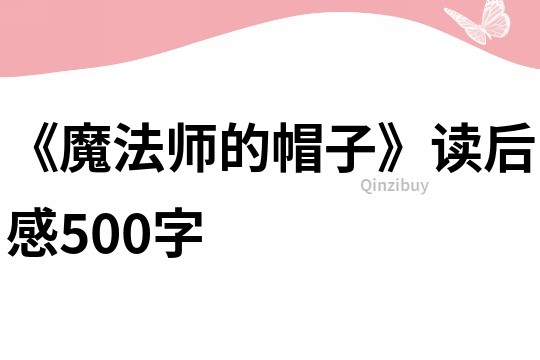 《魔法师的帽子》读后感500字