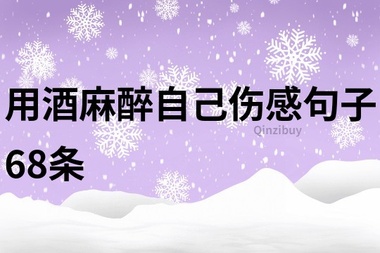 用酒麻醉自己伤感句子68条