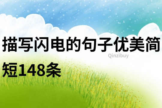 描写闪电的句子优美简短148条