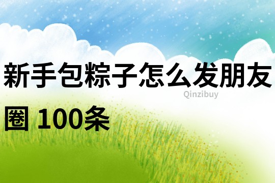 新手包粽子怎么发朋友圈	100条