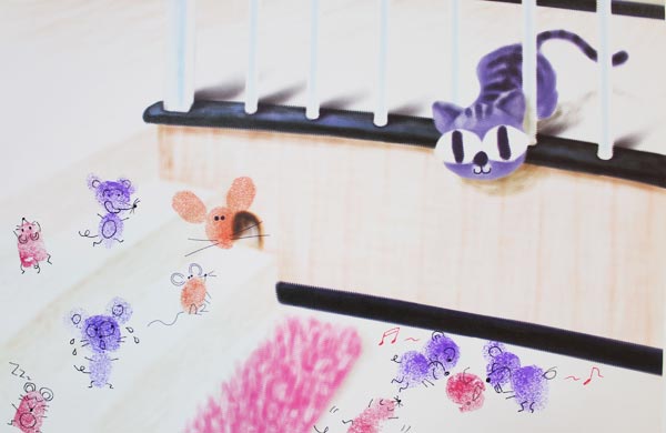 幼儿园大班美术教案:鼹鼠家族
