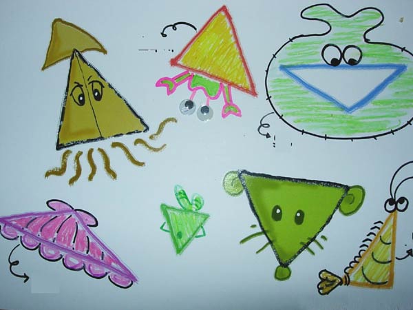 幼儿园大班数学教案:神奇的三角形