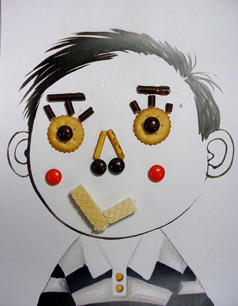 幼儿园大班美术造型教案:我的脸