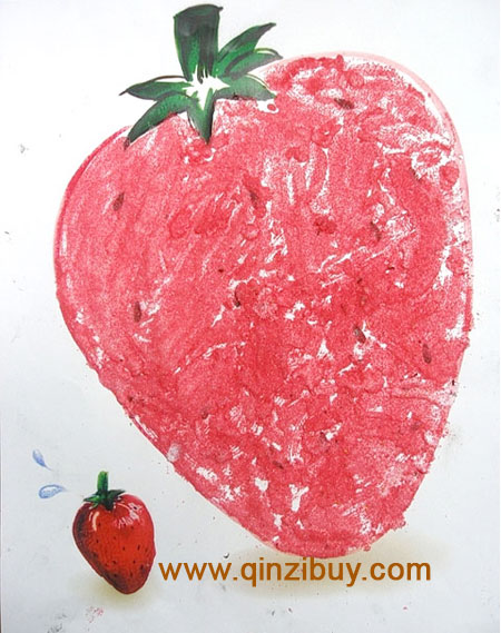 幼儿园大班美术教案：酸甜可口的草莓