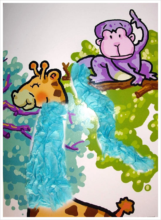 幼儿园大班美术造型教案:比比谁长