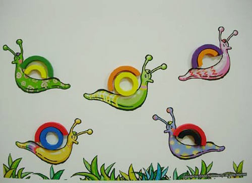 幼儿园大班美术造型教案：可爱的蜗牛