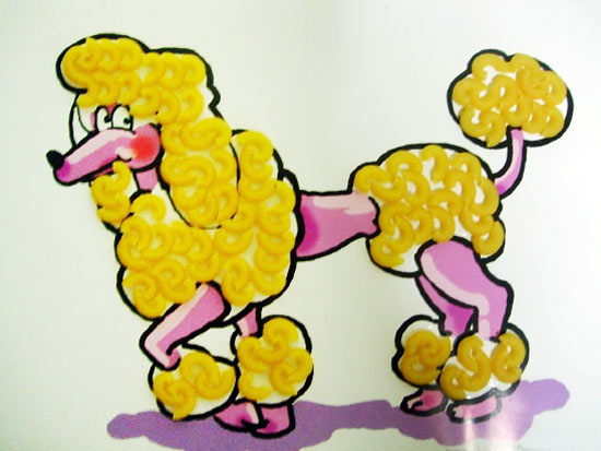 幼儿园大班美术教案：卷毛的贵妃犬
