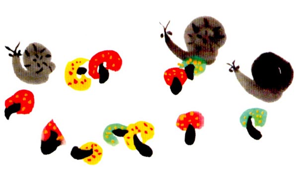 幼儿园大班中国画教案：蜗牛慢慢爬