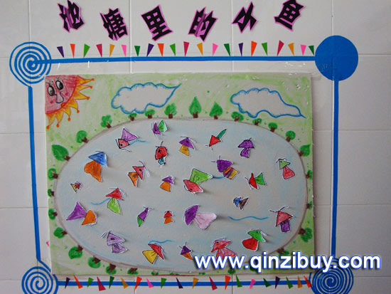 春天环境:池塘里的小鱼