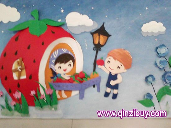 幼儿园主题墙环境布置:西瓜商店