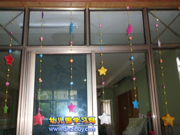 幸运星│幼儿园吊饰布置图片