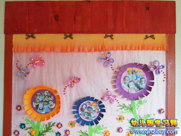 祖国的花朵│幼儿园墙面布置图片