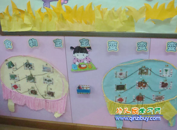 幼儿园中班墙面布置图片:冬天主题设计