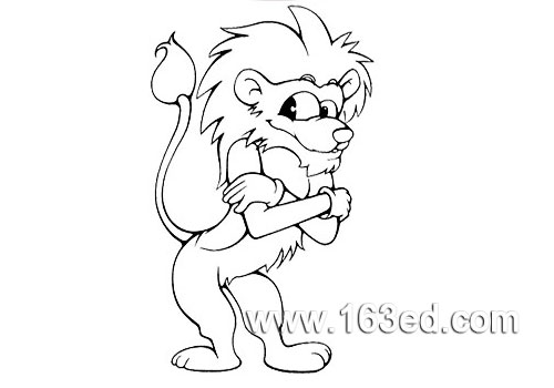 动物简笔画:狮子王0-幼儿园教案网