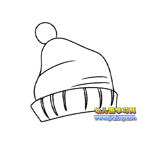 儿童毛线帽简笔画1-幼儿园教案网