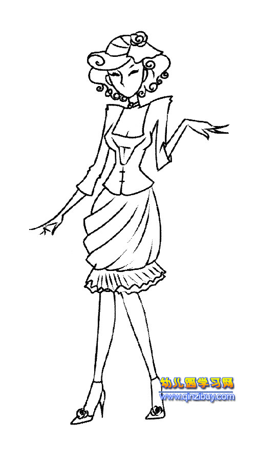 简笔画非常美的婚纱_婚纱简笔画(3)