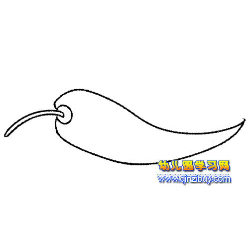 辣椒简笔画:朝天吼4