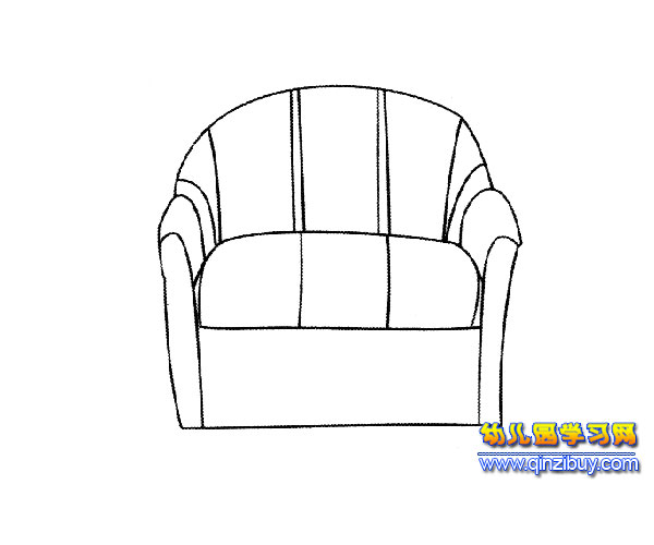 单人沙发简笔画5