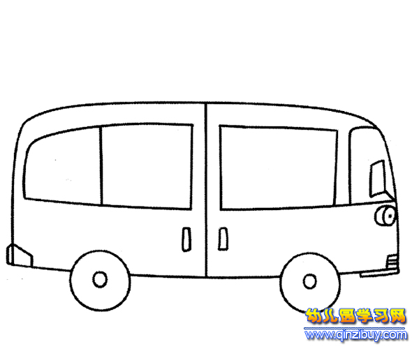 简笔画:简易公交车-幼儿园教案网
