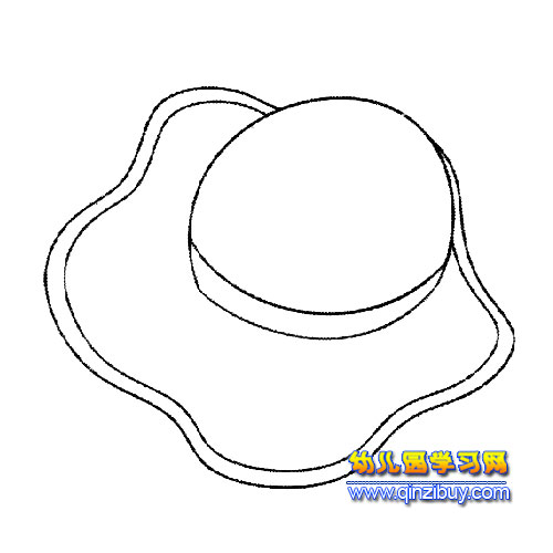 女孩帽简笔画2-幼儿园教案网