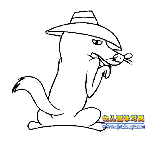 一只狡猾的狼简笔画1-幼儿园教案网